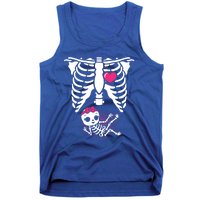 Halloween Skeleton Pregnancy Xray Funny Pregnant Great Gift Tank Top