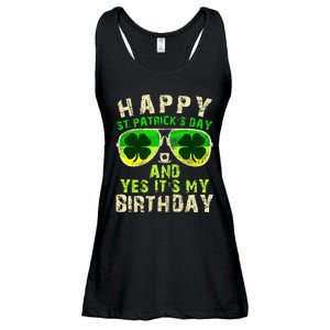 Happy St Patricks Day Birthday Saint Paddys Ladies Essential Flowy Tank