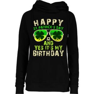 Happy St Patricks Day Birthday Saint Paddys Womens Funnel Neck Pullover Hood