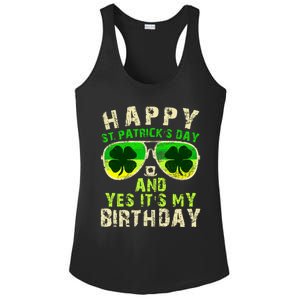 Happy St Patricks Day Birthday Saint Paddys Ladies PosiCharge Competitor Racerback Tank