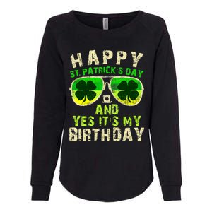 Happy St Patricks Day Birthday Saint Paddys Womens California Wash Sweatshirt