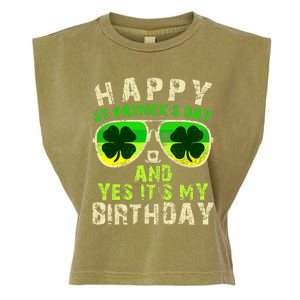 Happy St Patricks Day Birthday Saint Paddys Garment-Dyed Women's Muscle Tee