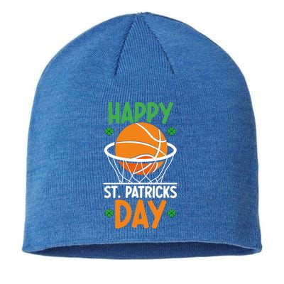 Happy St Patrick's Day St Patrick's Day Basketball Sport Fan Cool Gift Sustainable Beanie