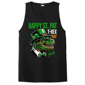 Happy St Pat Rex Day Dino St Patricks Day PosiCharge Competitor Tank