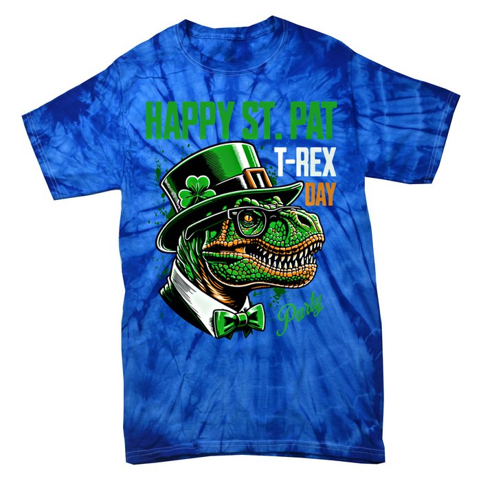 Happy St Pat Rex Day Dino St Patricks Day Tie-Dye T-Shirt