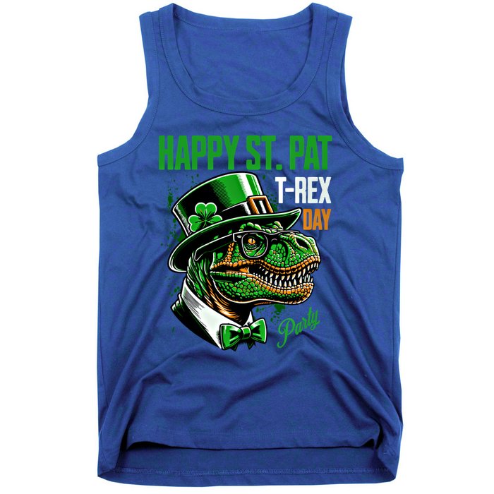 Happy St Pat Rex Day Dino St Patricks Day Tank Top