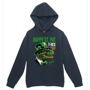 Happy St Pat Rex Day Dino St Patricks Day Urban Pullover Hoodie