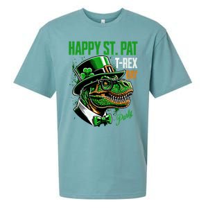 Happy St Pat Rex Day Dino St Patricks Day Sueded Cloud Jersey T-Shirt