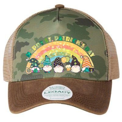Happy St. PatrickS Day Leprechaun Gnomes Legacy Tie Dye Trucker Hat