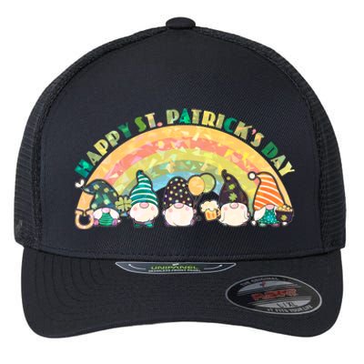 Happy St. PatrickS Day Leprechaun Gnomes Flexfit Unipanel Trucker Cap