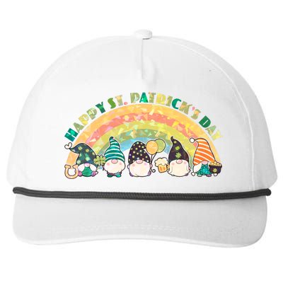 Happy St. PatrickS Day Leprechaun Gnomes Snapback Five-Panel Rope Hat