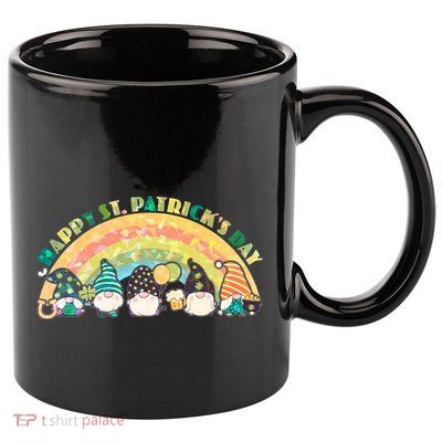 Happy St. PatrickS Day Leprechaun Gnomes 11oz C Handle Ceramic Mug