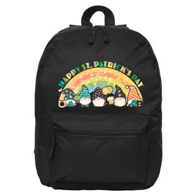 Happy St. PatrickS Day Leprechaun Gnomes 16 in Basic Backpack