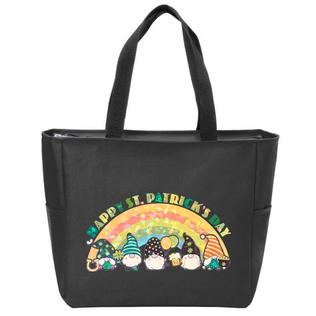 Happy St. PatrickS Day Leprechaun Gnomes Zip Tote Bag