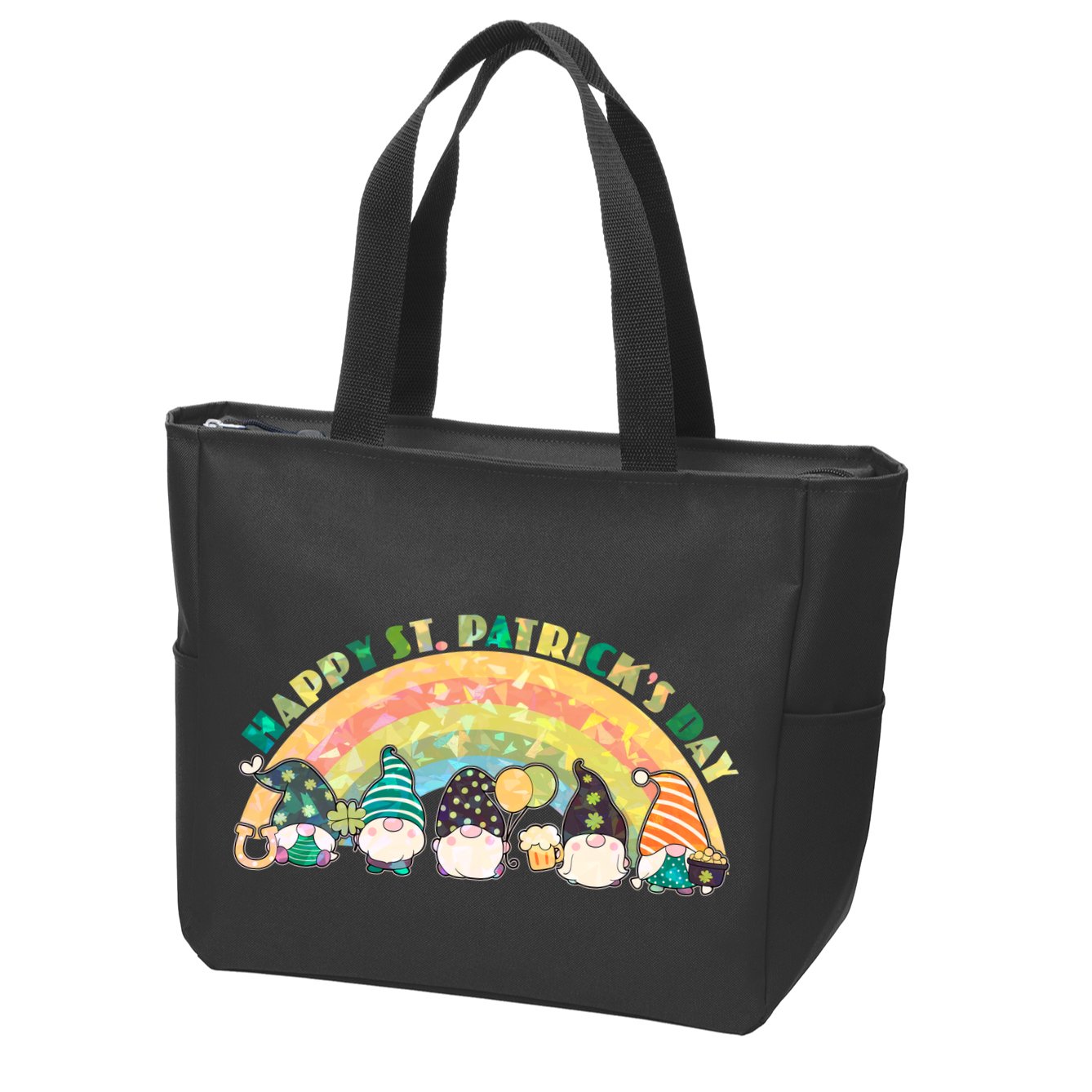 Happy St. PatrickS Day Leprechaun Gnomes Zip Tote Bag