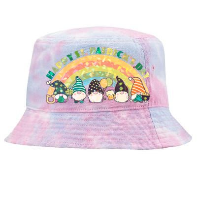 Happy St. PatrickS Day Leprechaun Gnomes Tie-Dyed Bucket Hat