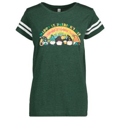 Happy St. PatrickS Day Leprechaun Gnomes Enza Ladies Jersey Football T-Shirt