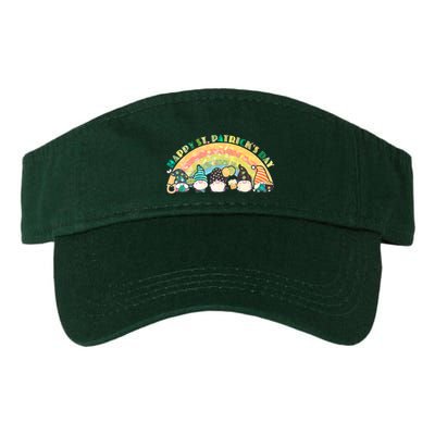 Happy St. PatrickS Day Leprechaun Gnomes Valucap Bio-Washed Visor