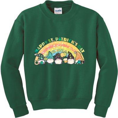 Happy St. PatrickS Day Leprechaun Gnomes Kids Sweatshirt