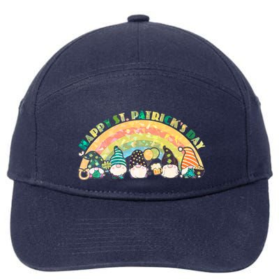 Happy St. PatrickS Day Leprechaun Gnomes 7-Panel Snapback Hat