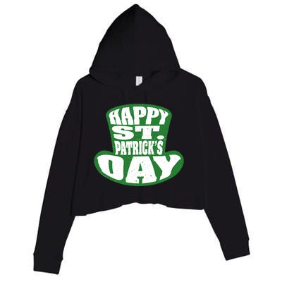 Happy St. Patrick’s Day Crop Fleece Hoodie