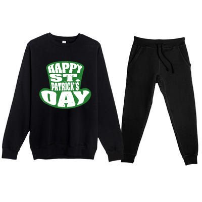 Happy St. Patrick’s Day Premium Crewneck Sweatsuit Set