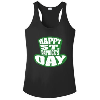 Happy St. Patrick’s Day Ladies PosiCharge Competitor Racerback Tank