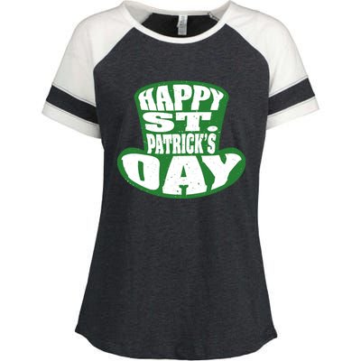 Happy St. Patrick’s Day Enza Ladies Jersey Colorblock Tee