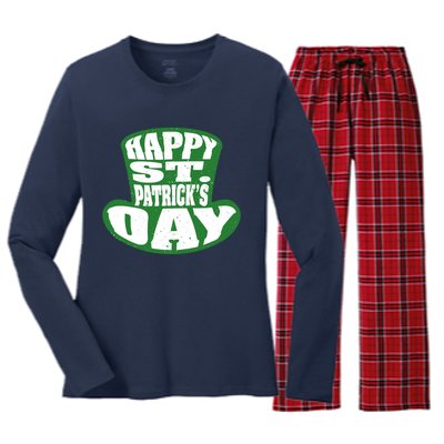 Happy St. Patrick’s Day Women's Long Sleeve Flannel Pajama Set 