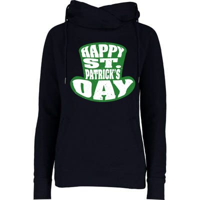 Happy St. Patrick’s Day Womens Funnel Neck Pullover Hood