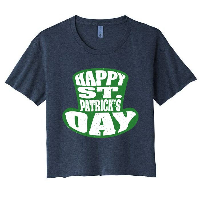 Happy St. Patrick’s Day Women's Crop Top Tee