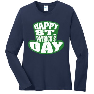 Happy St. Patrick’s Day Ladies Long Sleeve Shirt