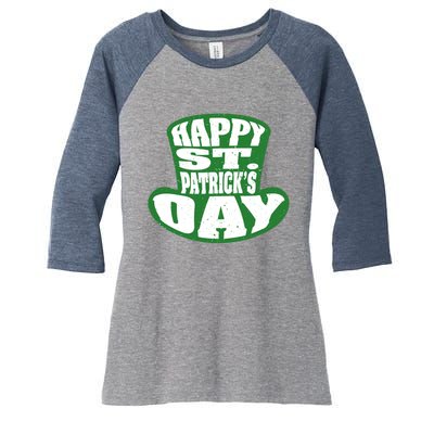 Happy St. Patrick’s Day Women's Tri-Blend 3/4-Sleeve Raglan Shirt