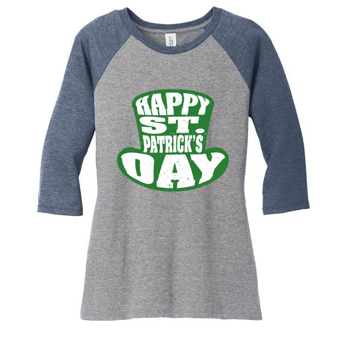 Happy St. Patrick’s Day Women's Tri-Blend 3/4-Sleeve Raglan Shirt