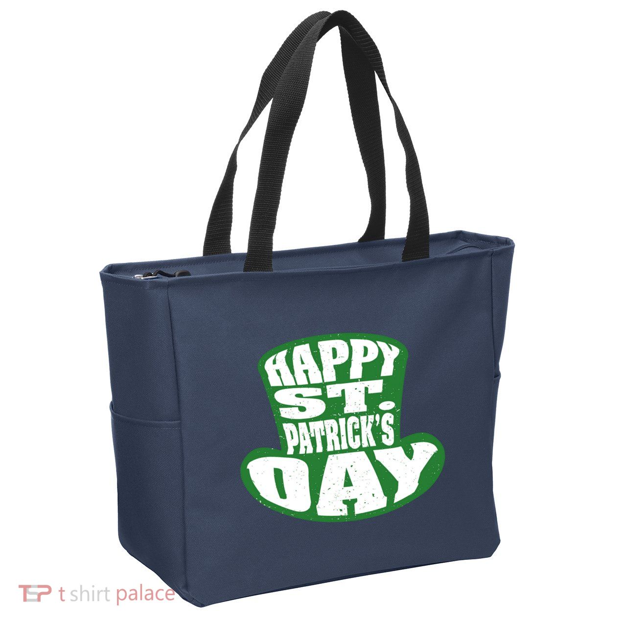 Happy St. Patrick’s Day Zip Tote Bag