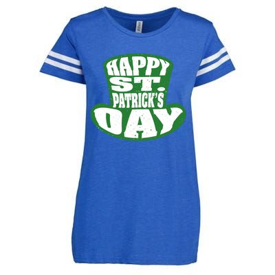 Happy St. Patrick’s Day Enza Ladies Jersey Football T-Shirt