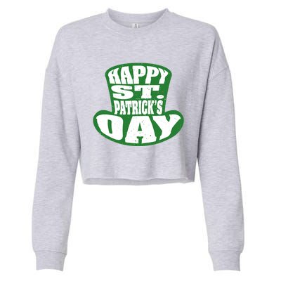 Happy St. Patrick’s Day Cropped Pullover Crew