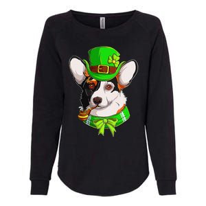 Happy St Patrick's Day Funy Saint Patricks Corgi Dog Gifts Womens California Wash Sweatshirt