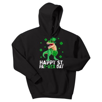 Happy St PaTRex Dinosaur Saint Patrick's Day For Boy Girl Kids Hoodie