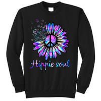 Hippie Soul Psychedelic Daisy Peace Sign Tall Sweatshirt