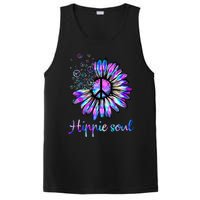 Hippie Soul Psychedelic Daisy Peace Sign PosiCharge Competitor Tank