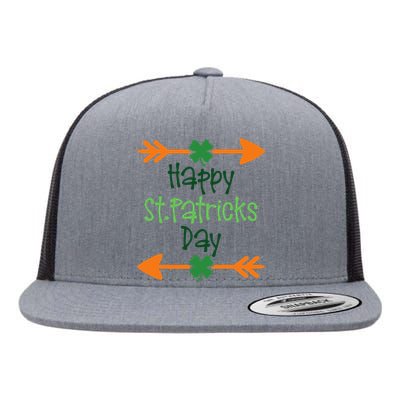 Happy Saint Patrick's Day Lucky Charmss Paddy's Day March 17 Happy Cute Flat Bill Trucker Hat