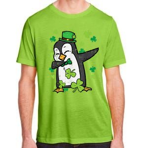 Happy St Patrick's Day Penguin Dab Saint Paddys Boys Girls s Adult ChromaSoft Performance T-Shirt