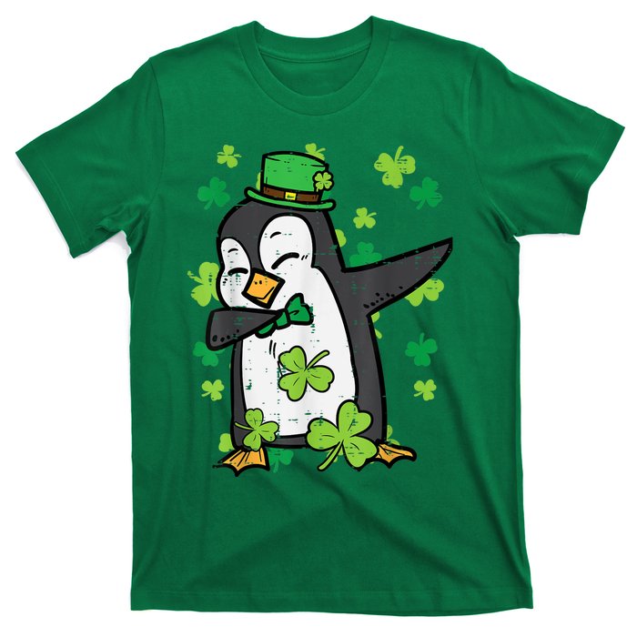 Happy St Patrick's Day Penguin Dab Saint Paddys Boys Girls s T-Shirt