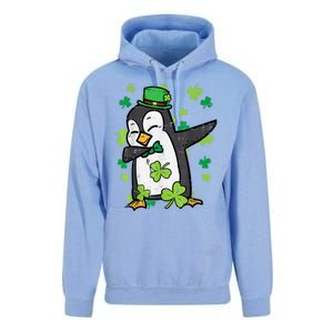 Happy St Patrick's Day Penguin Dab Saint Paddys Boys Girls s Unisex Surf Hoodie