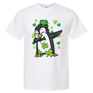 Happy St Patrick's Day Penguin Dab Saint Paddys Boys Girls s Garment-Dyed Heavyweight T-Shirt