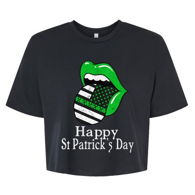 Happy St. Patrick's Day Funny Saint Irish Patrick   Bella+Canvas Jersey Crop Tee