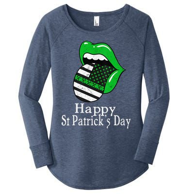 Happy St. Patrick's Day Funny Saint Irish Patrick   Women's Perfect Tri Tunic Long Sleeve Shirt