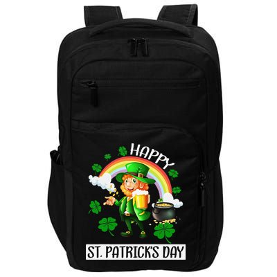 Happy St. Patrick's Day Saint Shenanigan Clover Irishman Impact Tech Backpack
