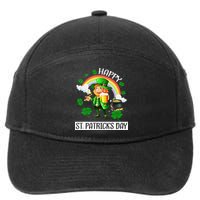 Happy St. Patrick's Day Saint Shenanigan Clover Irishman 7-Panel Snapback Hat